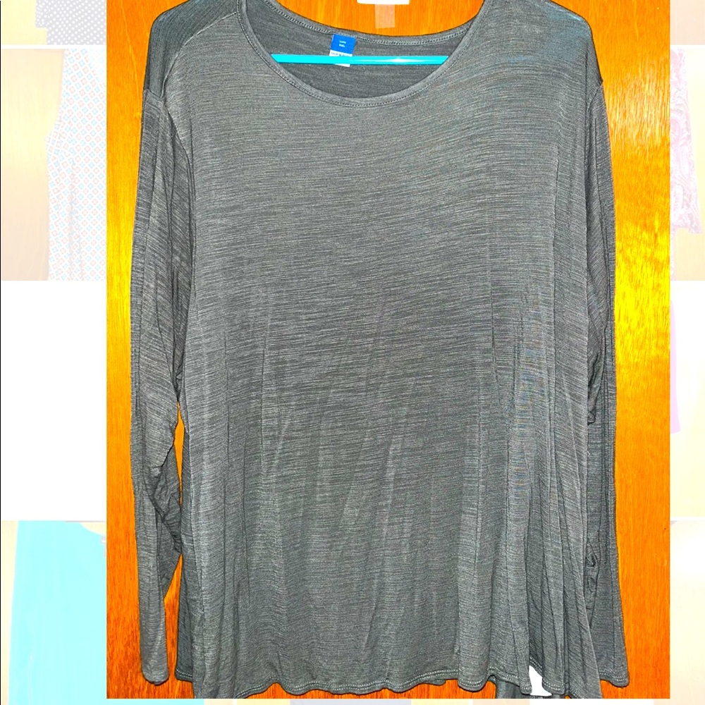 Long Sleeve shirt (olive green), size XXL, (Old Navy)